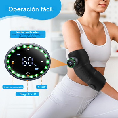 Masajeador de Rodilla con Calor y Vibración Ajustable